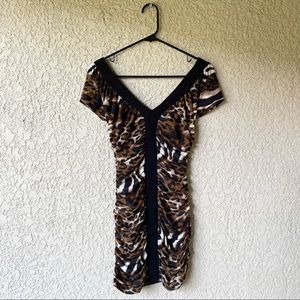 ❤️‍🔥2000’s HOT Y2K animal print mini dress